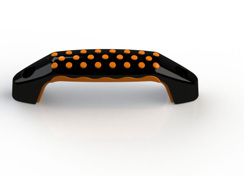 Soft Touch Handle Black and Orange