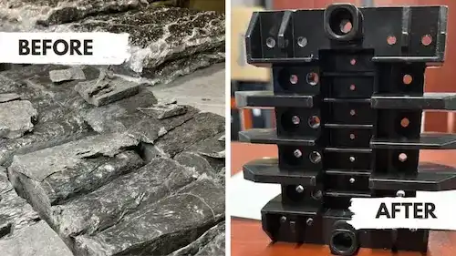 Bulk Molding Compound Before and After