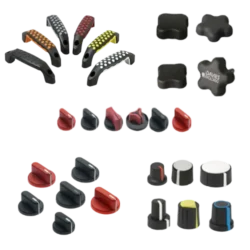 Soft Touch Plastic handles knobs