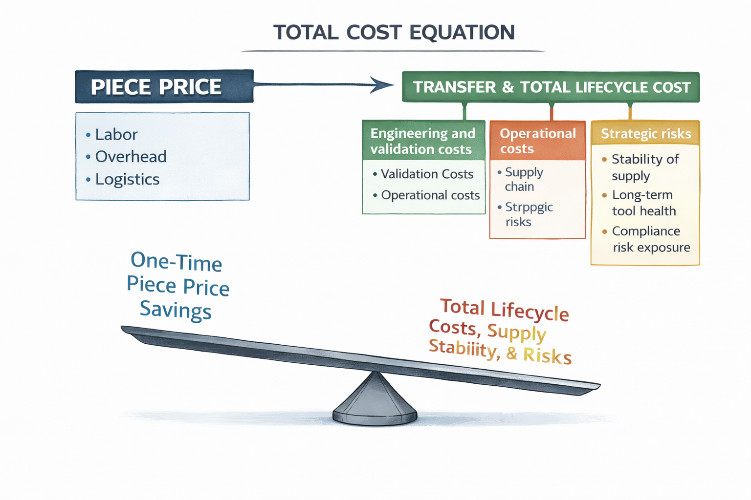 Tool transfer cost